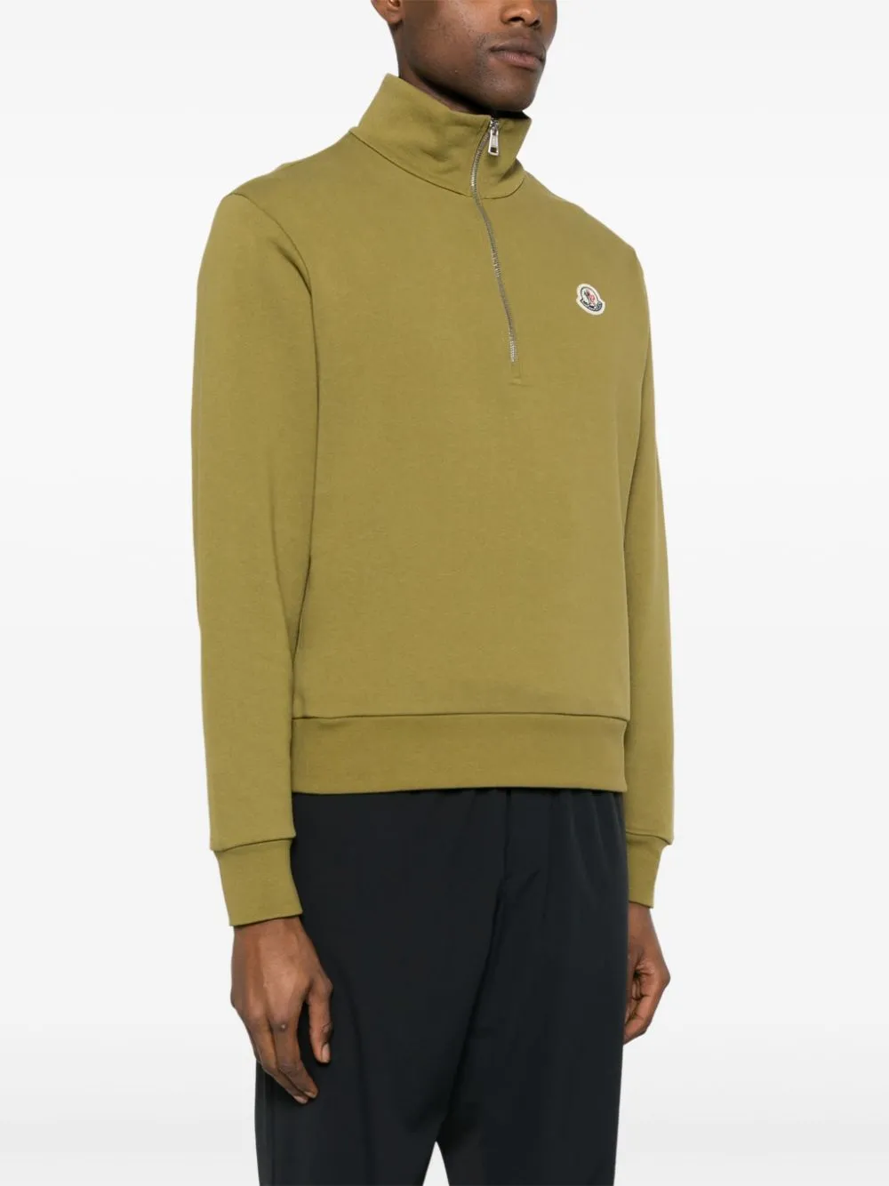 appliqué-logo cotton sweatshirt