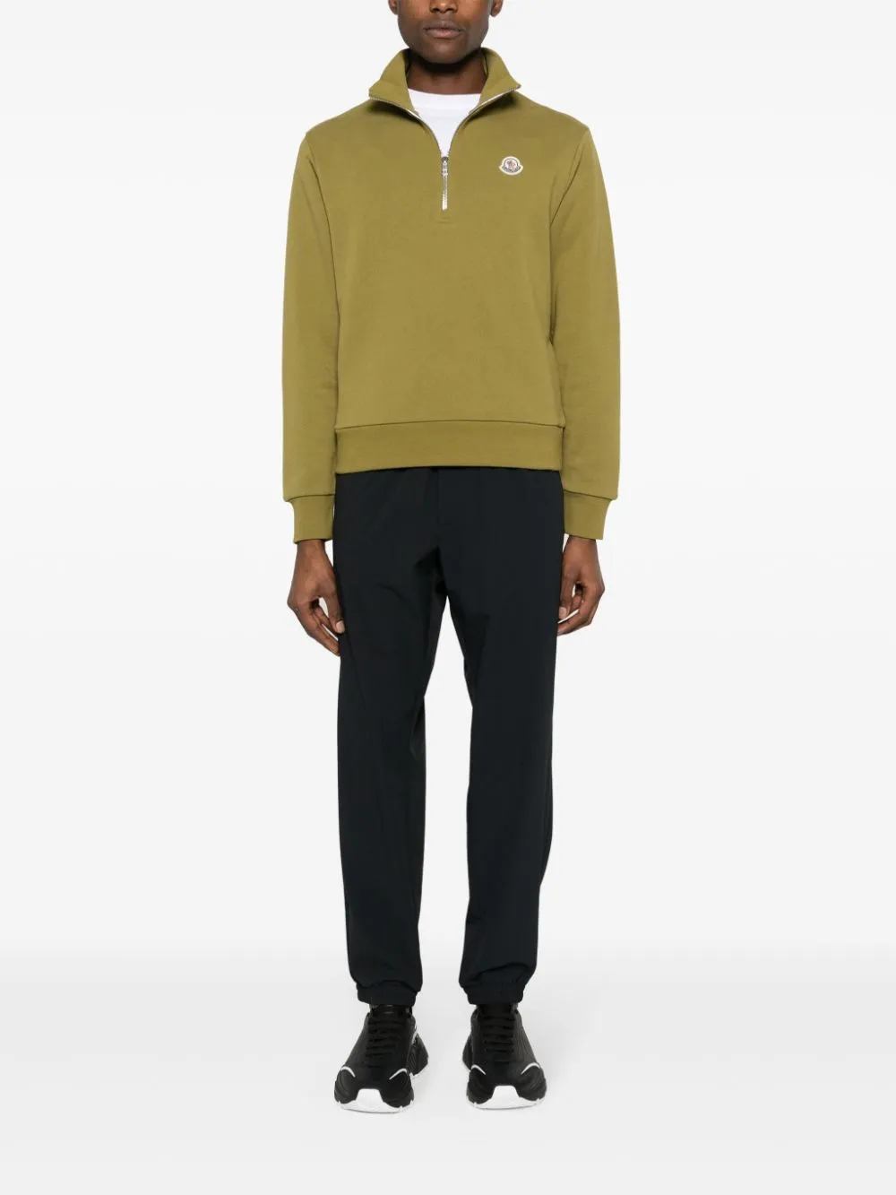 appliqué-logo cotton sweatshirt