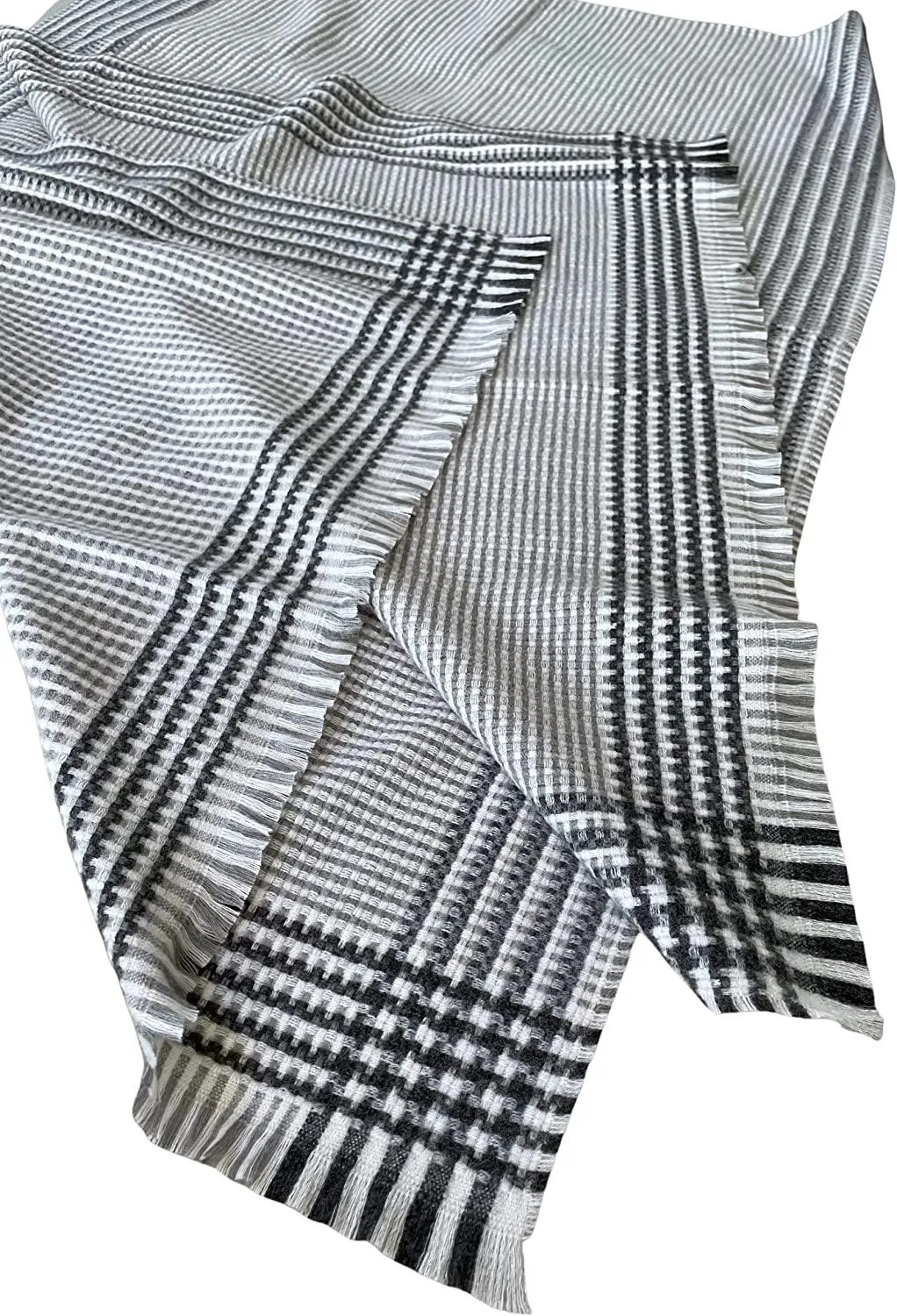 Authentic men's cashmere scarf, superb fabric, delight for your winter. (63x200)