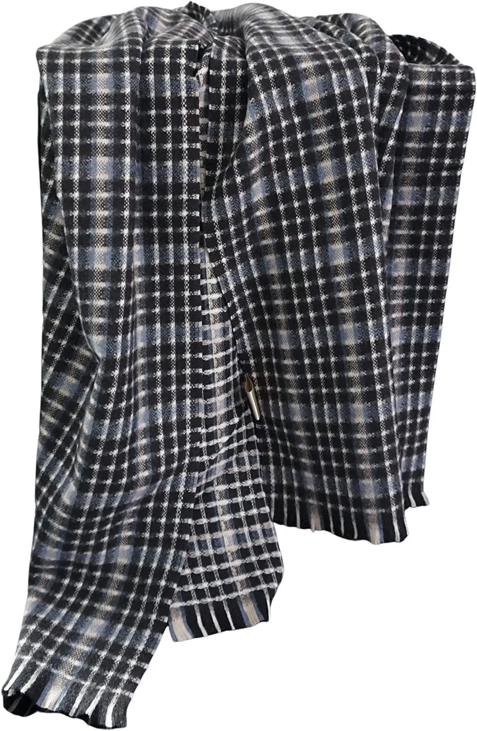 Authentic men's cashmere scarf, superb fabric, delight for your winter. (63x200)