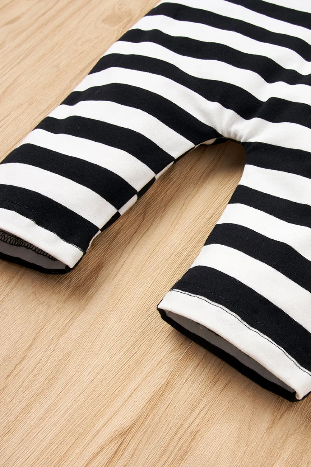Baby Girl GOOD VIBES Bodysuit and Striped Overalls Set