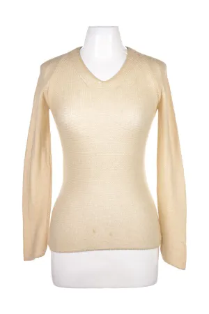 Beige Vneck Sweater