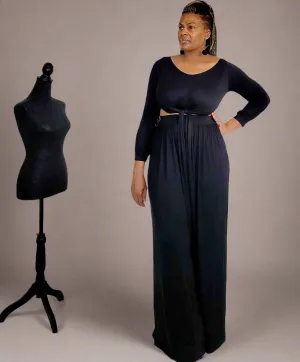 Black 2pc Wide Leg Set