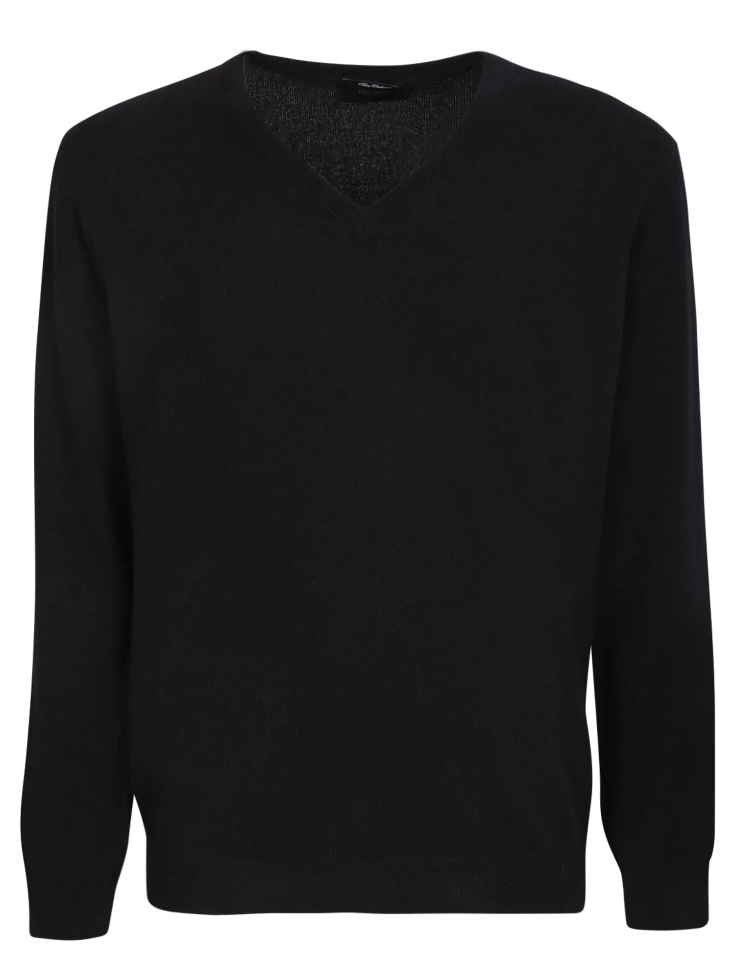 Black V-neck pullover