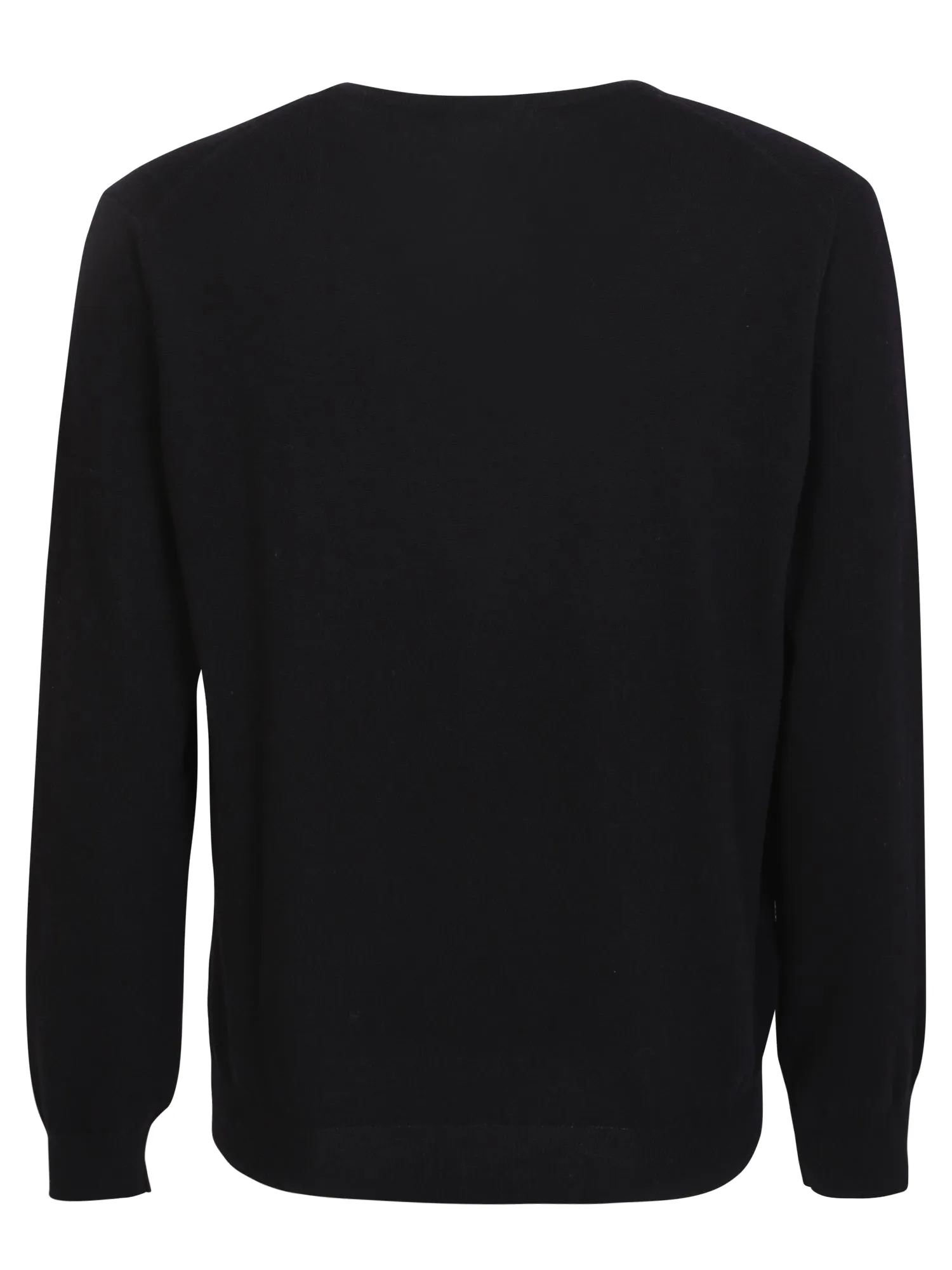 Black V-neck pullover