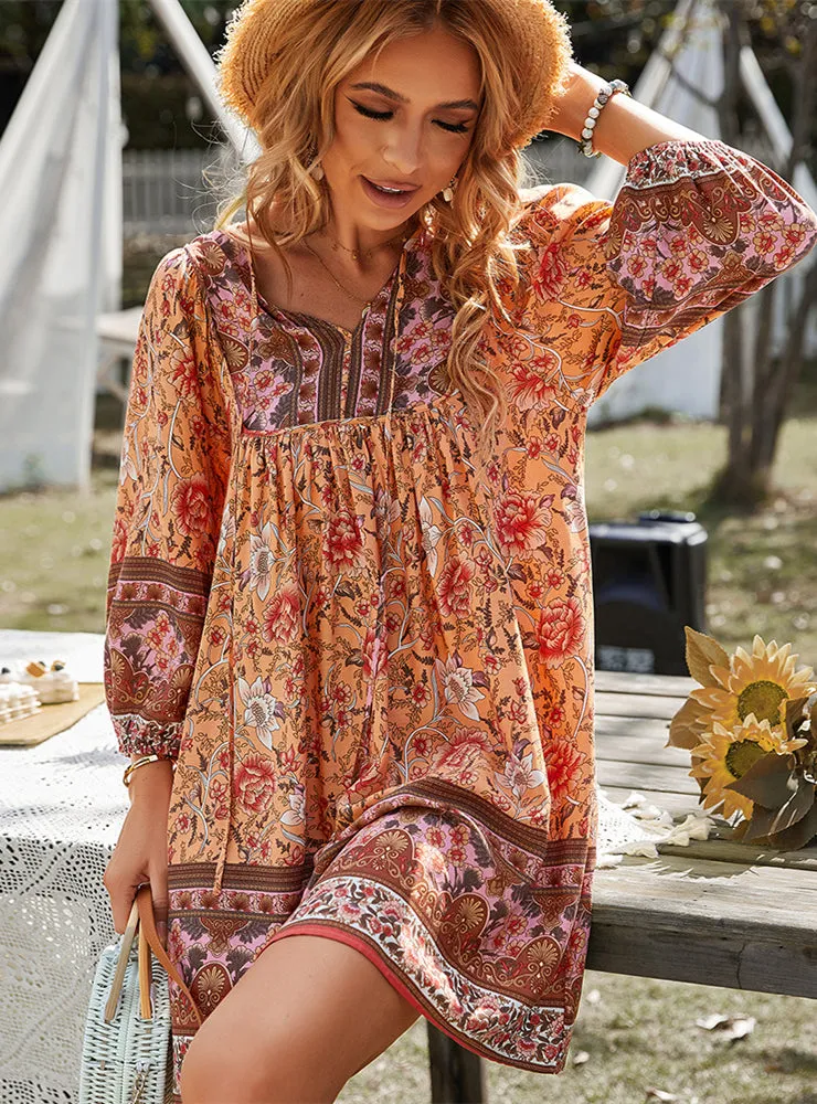 Bohemian Leisure Holiday Style dress