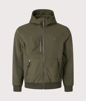 Brushed Fleece Hybrid Hooded Jacket