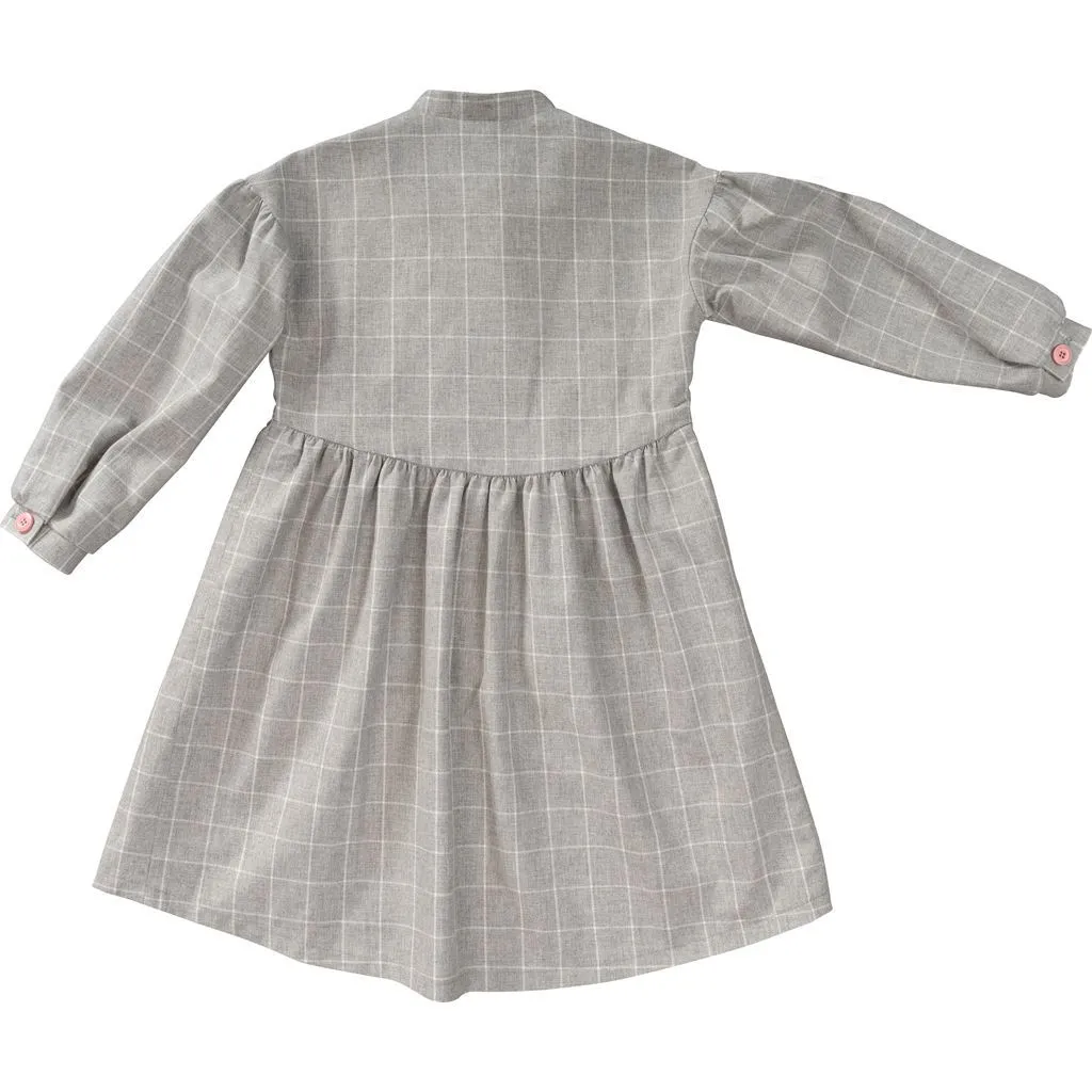 Burda Style Pattern B9309 Children's Dresses, Buttons at Front, with Trim and Pocket Variations