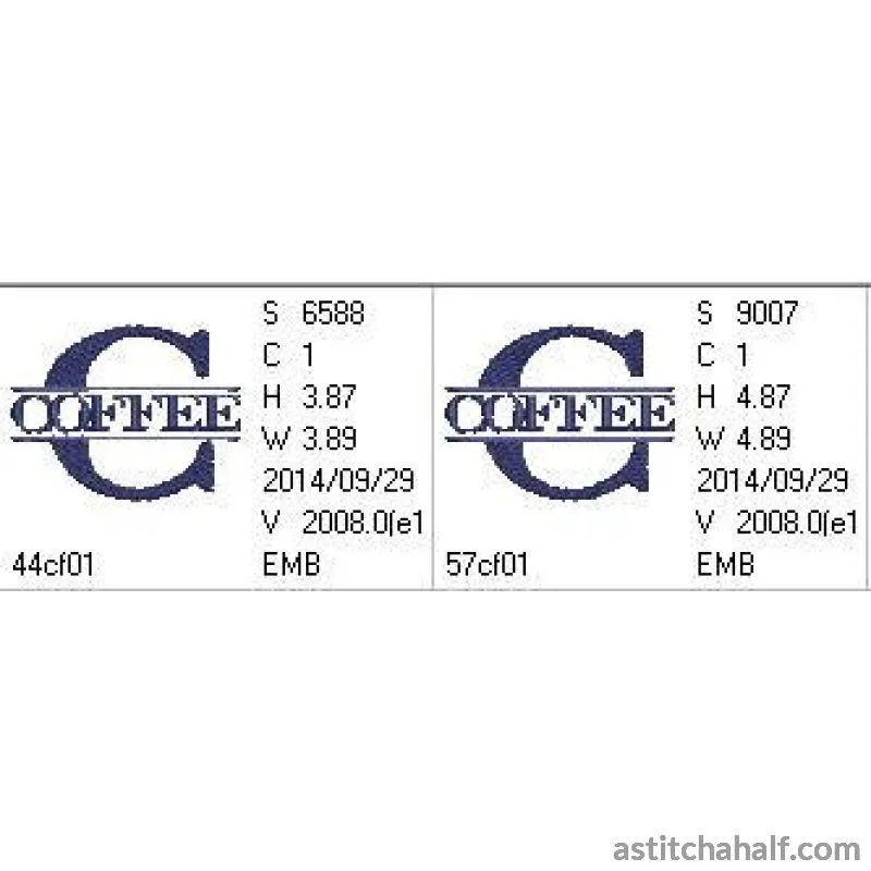 Coffee Monogram