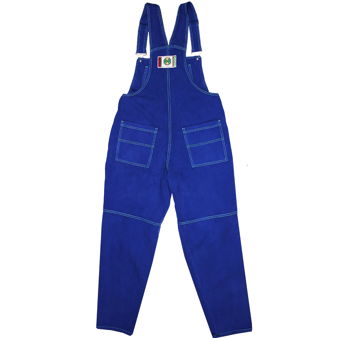 Cross Colours Classic Brushed Twill Overalls - Cobalt Blue