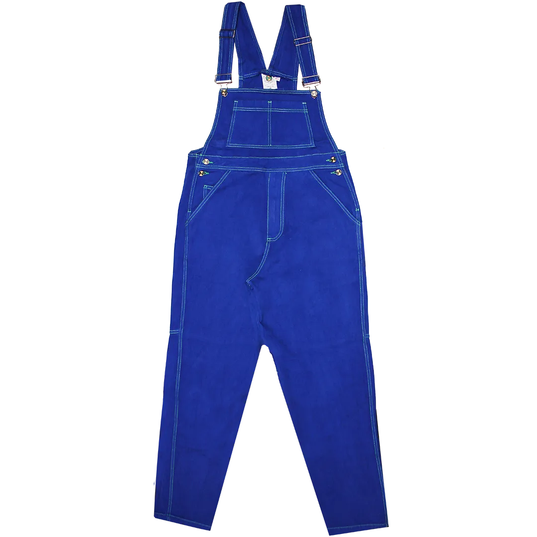 Cross Colours Classic Brushed Twill Overalls - Cobalt Blue