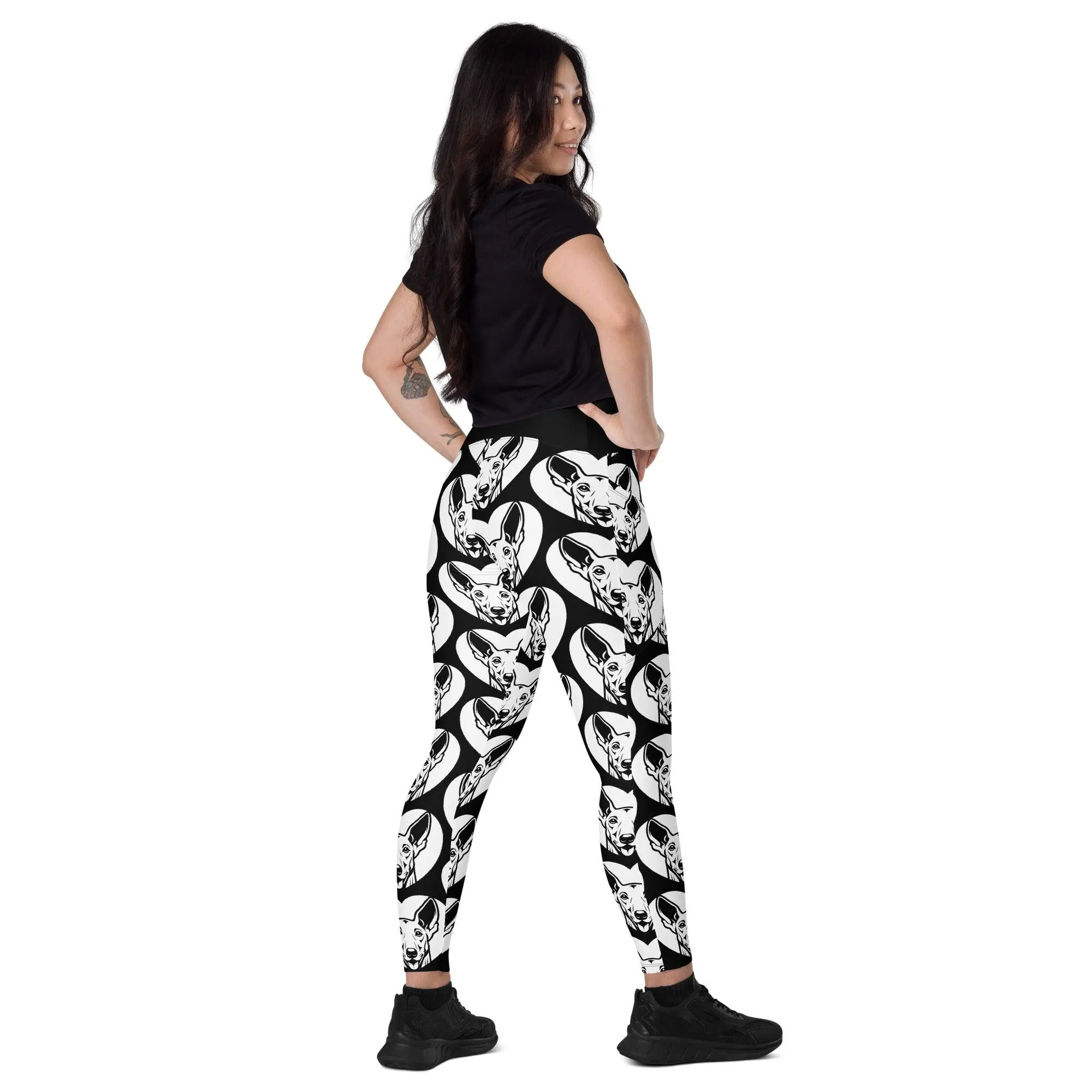 DOG BREED LEGGINGS with pockets - IBIZAN HOUND - HERTTAHOUND