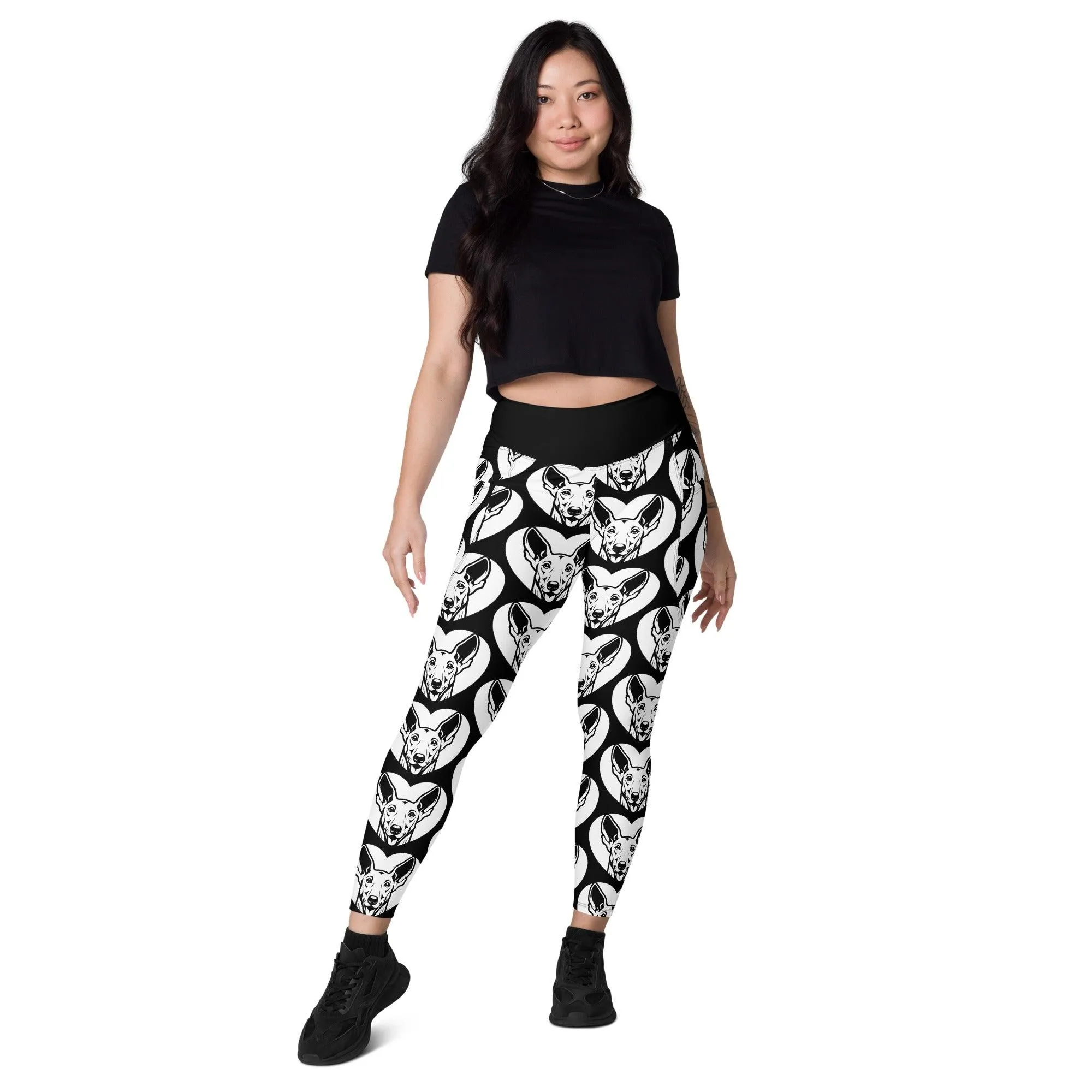 DOG BREED LEGGINGS with pockets - IBIZAN HOUND - HERTTAHOUND