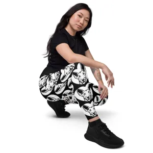 DOG BREED LEGGINGS with pockets - IBIZAN HOUND - HERTTAHOUND