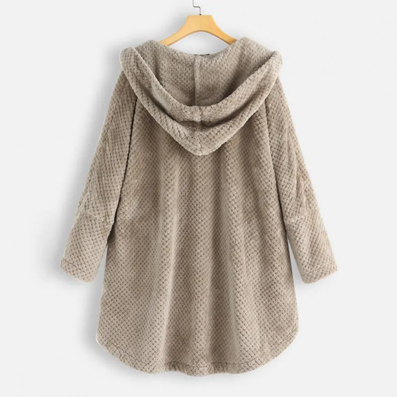 Eva™ - Soft Plush Hooded Coat