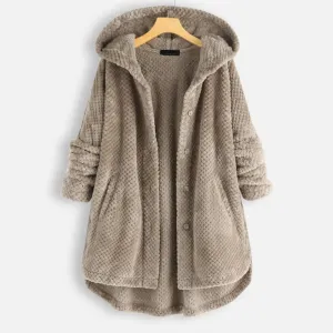 Eva™ - Soft Plush Hooded Coat