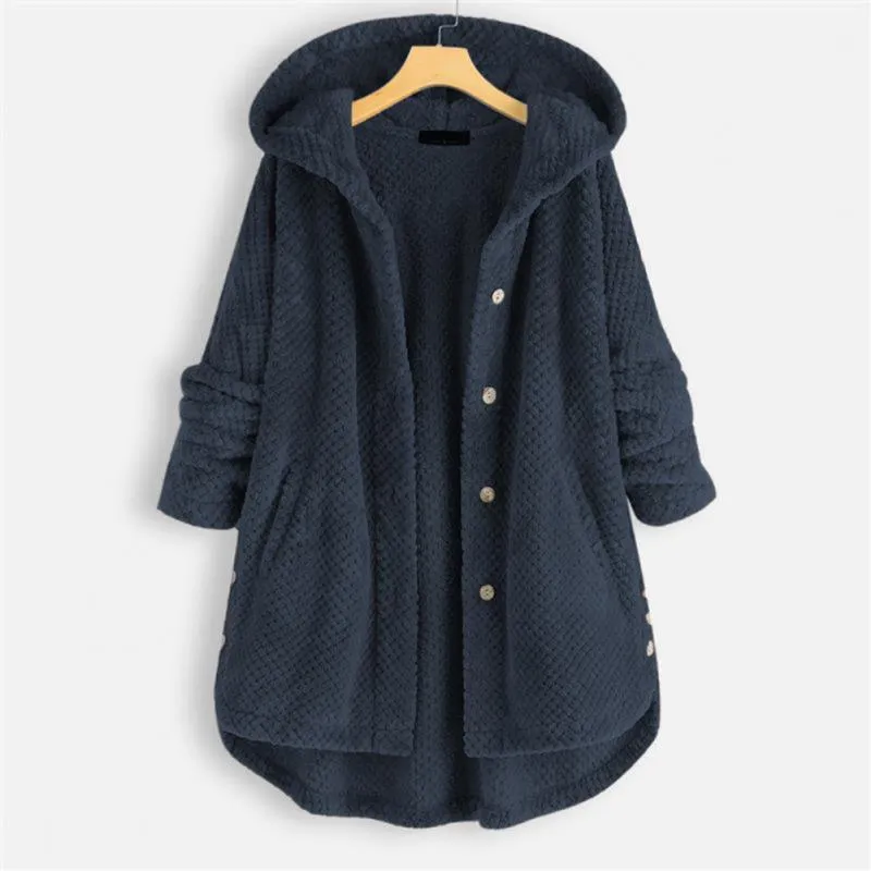 Eva™ - Soft Plush Hooded Coat