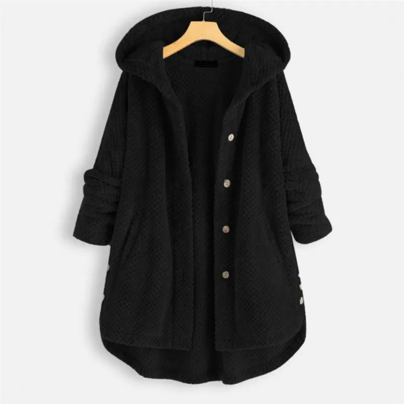 Eva™ - Soft Plush Hooded Coat