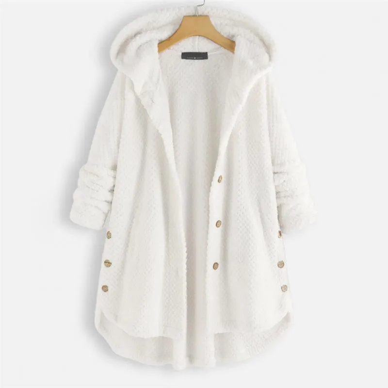 Eva™ - Soft Plush Hooded Coat