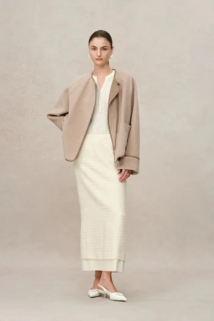 Halley Modern Oriental Jacket in Merino Alpaca Wool