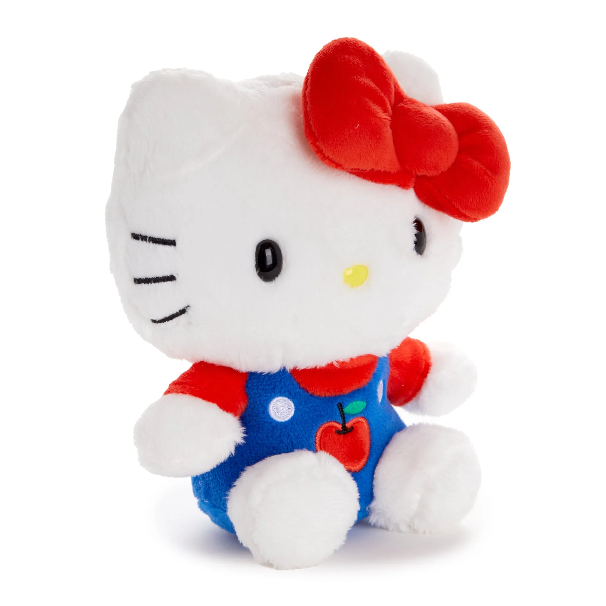 Hello Kitty 6" Blue Overalls Plush Mascot (Apples Series)