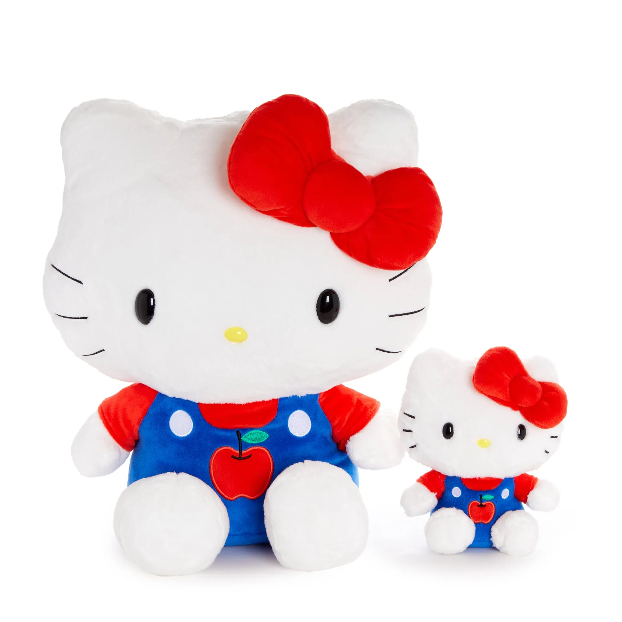 Hello Kitty 6" Blue Overalls Plush Mascot (Apples Series)