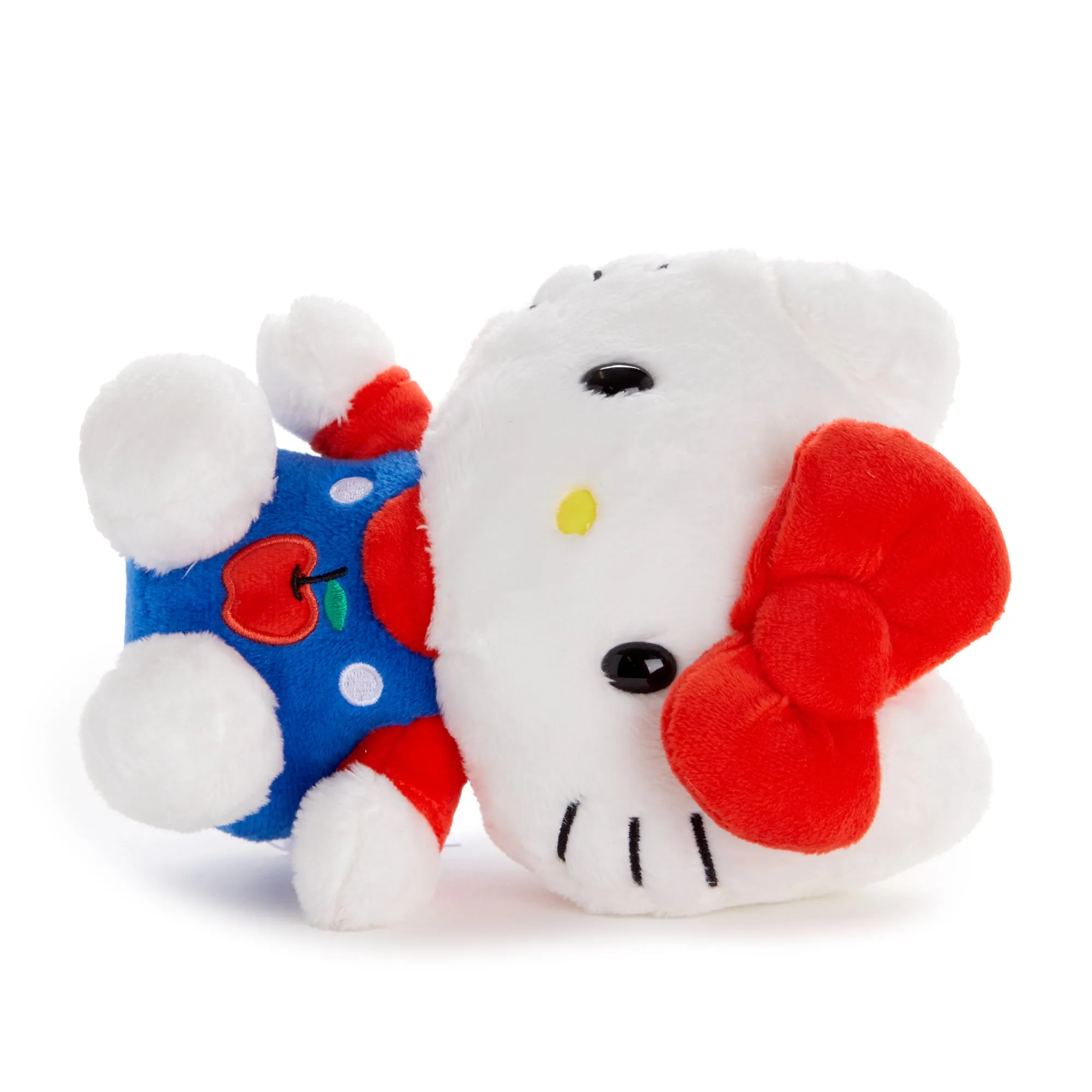 Hello Kitty 6" Blue Overalls Plush Mascot (Apples Series)