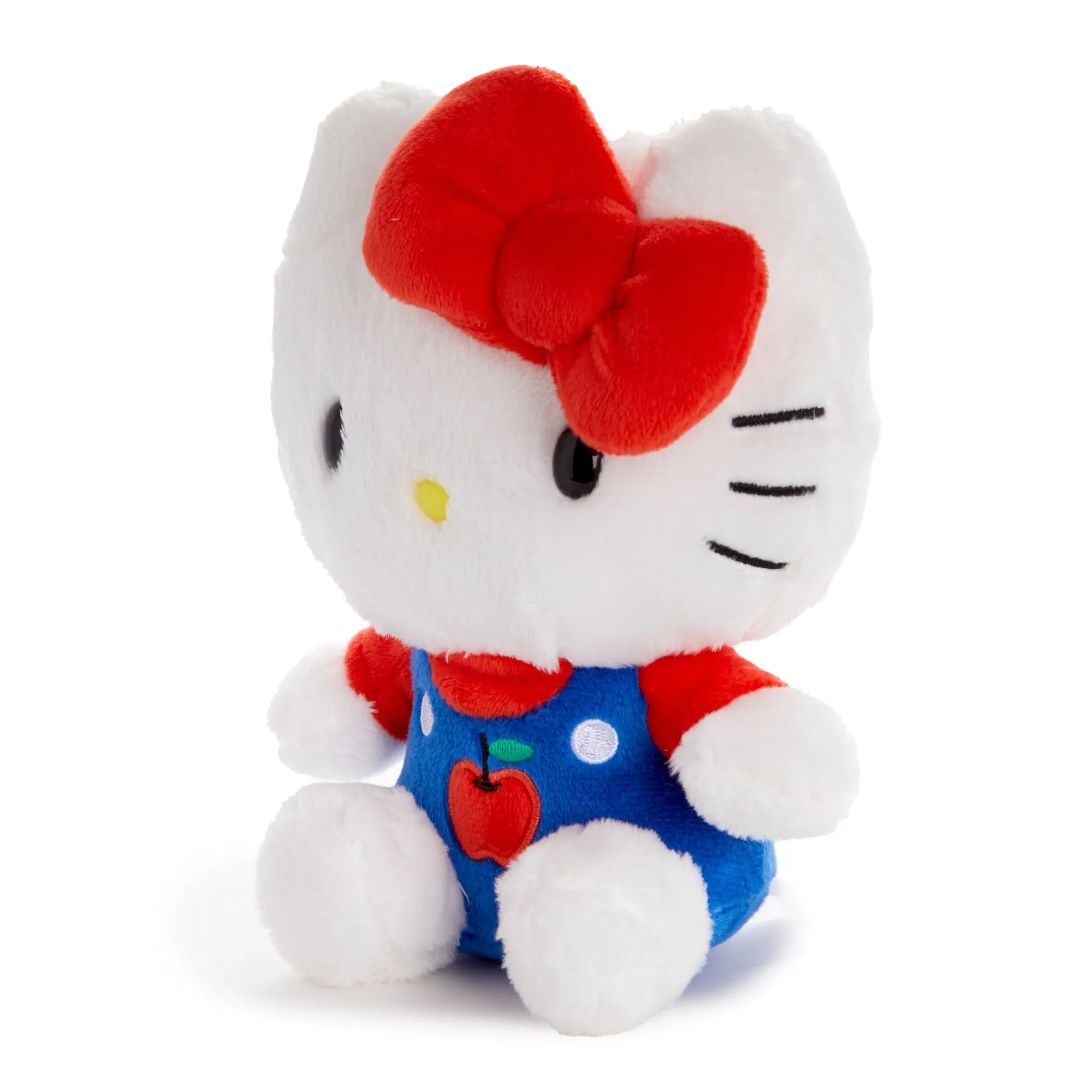Hello Kitty 6" Blue Overalls Plush Mascot (Apples Series)