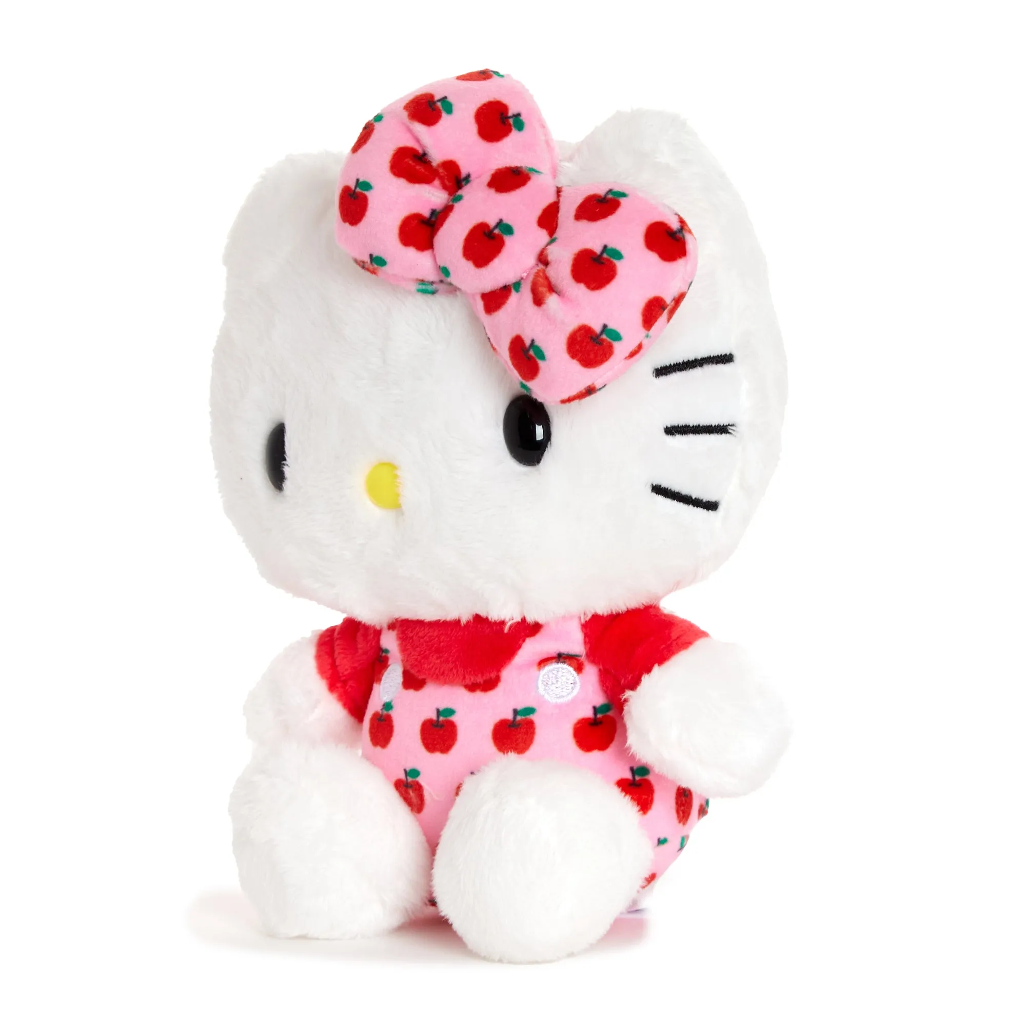 Hello Kitty 6" Pink Overalls Plush Mascot (Apples Series)