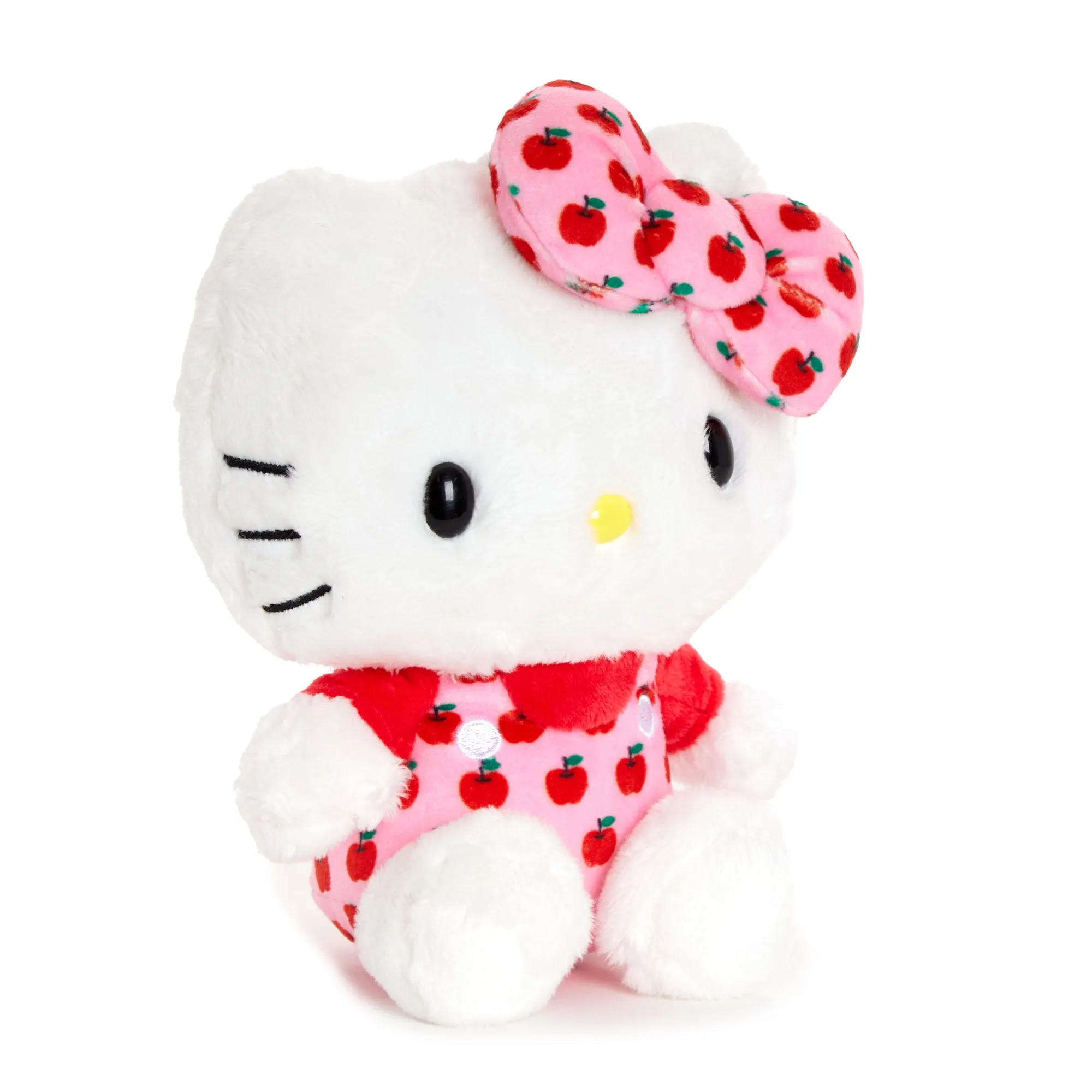 Hello Kitty 6" Pink Overalls Plush Mascot (Apples Series)