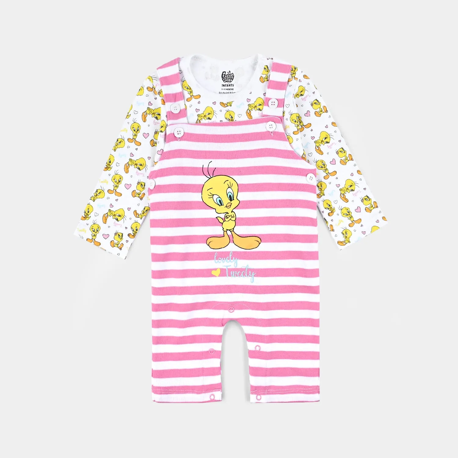 Infant Girls Cotton Interlock 2 Piece Set