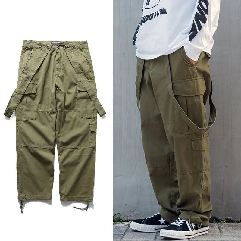 Japanese Retro Loose Camouflage Overalls
