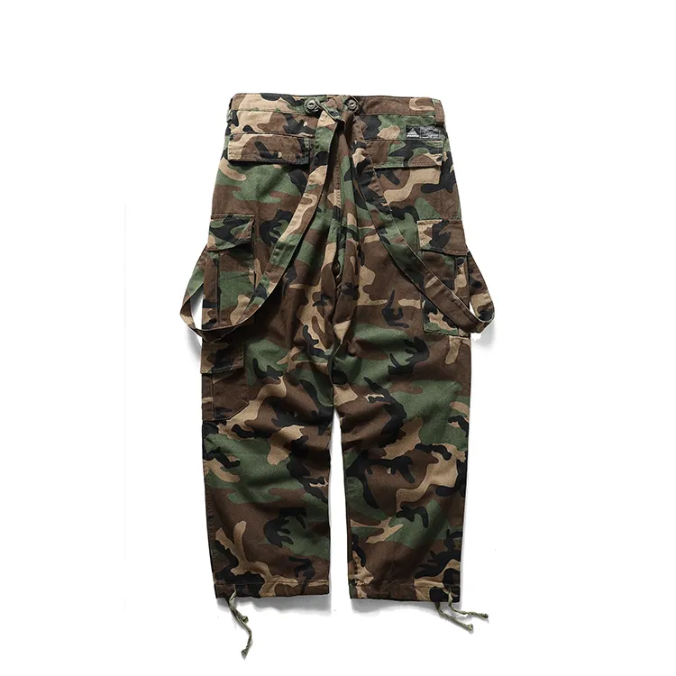 Japanese Retro Loose Camouflage Overalls