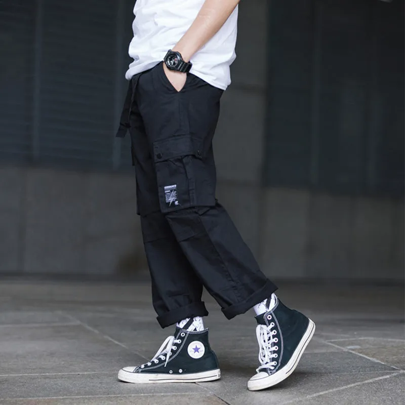 JAPANESE STRAIGHT-LEG LOOSE PANTS