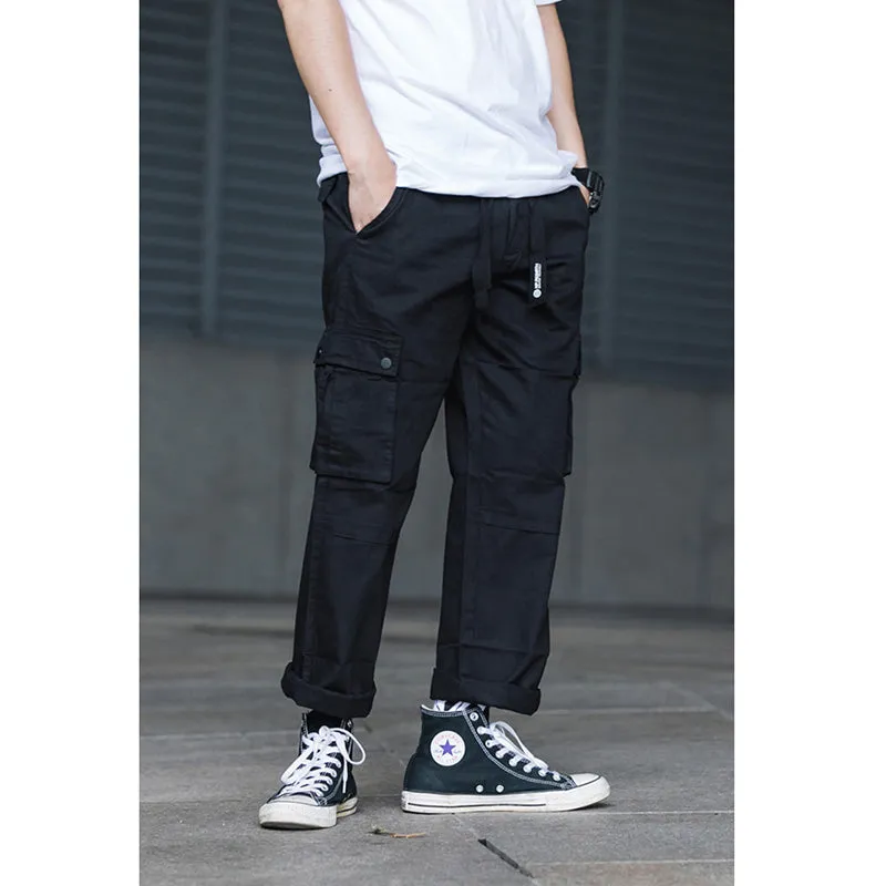 JAPANESE STRAIGHT-LEG LOOSE PANTS