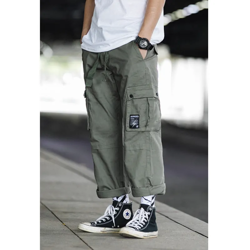 JAPANESE STRAIGHT-LEG LOOSE PANTS