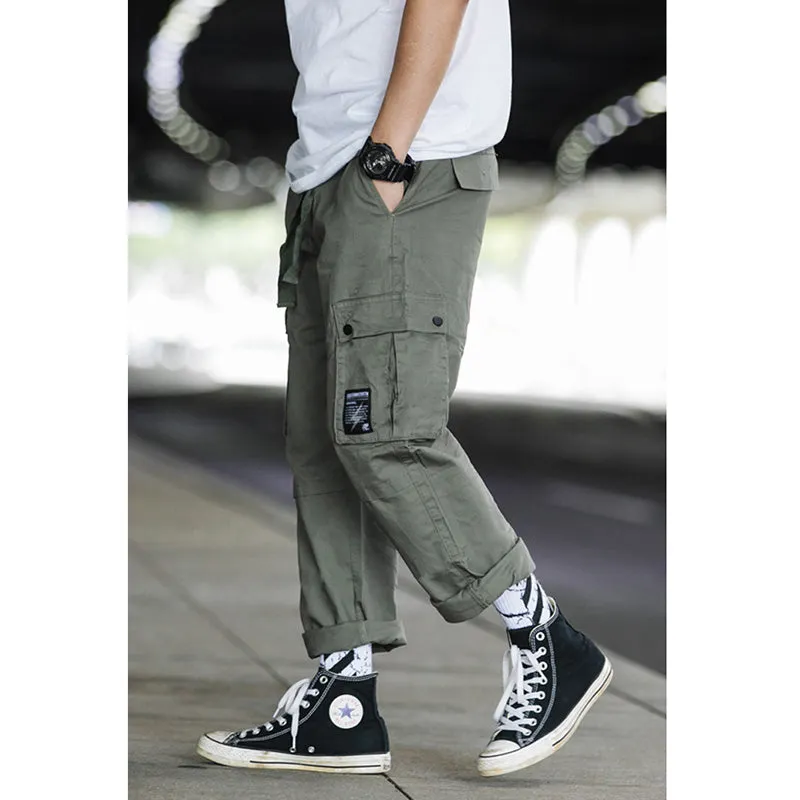 JAPANESE STRAIGHT-LEG LOOSE PANTS