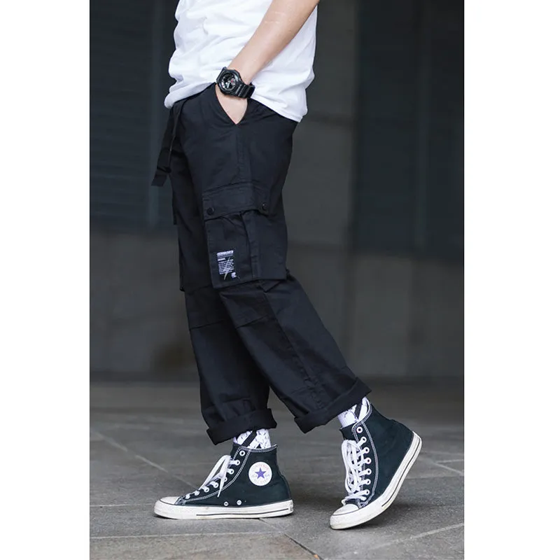 JAPANESE STRAIGHT-LEG LOOSE PANTS