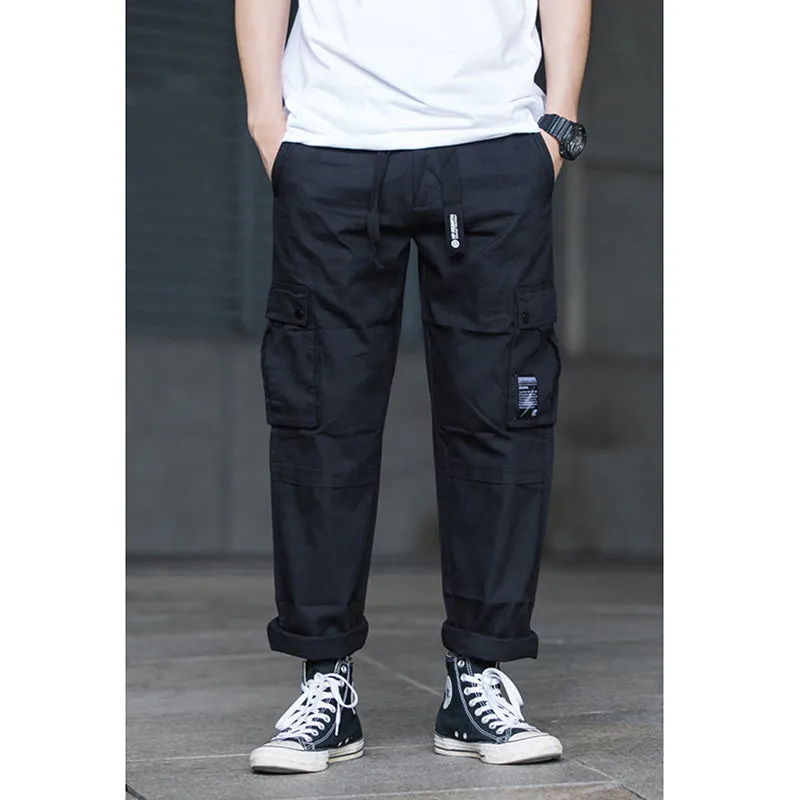 JAPANESE STRAIGHT-LEG LOOSE PANTS