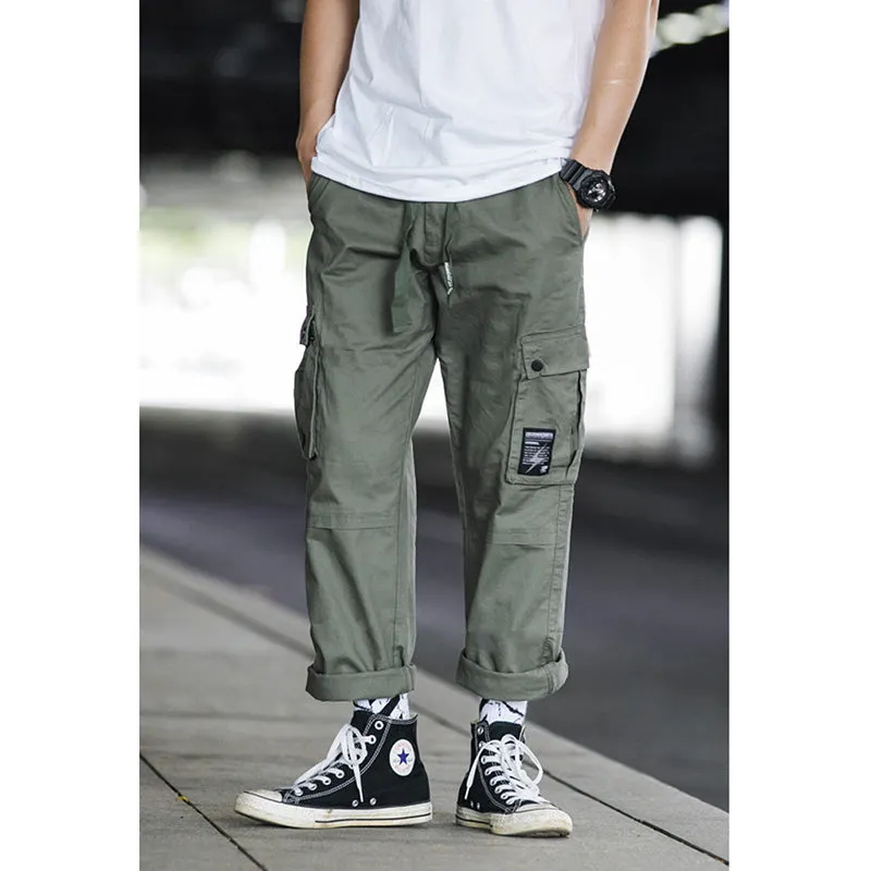JAPANESE STRAIGHT-LEG LOOSE PANTS