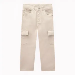 Khaki Cargo Long Pants