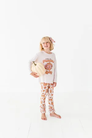 KiKi   Lulu Cha Cha Leggings and Graphic Tee Set - Pumpkin Spice Latte