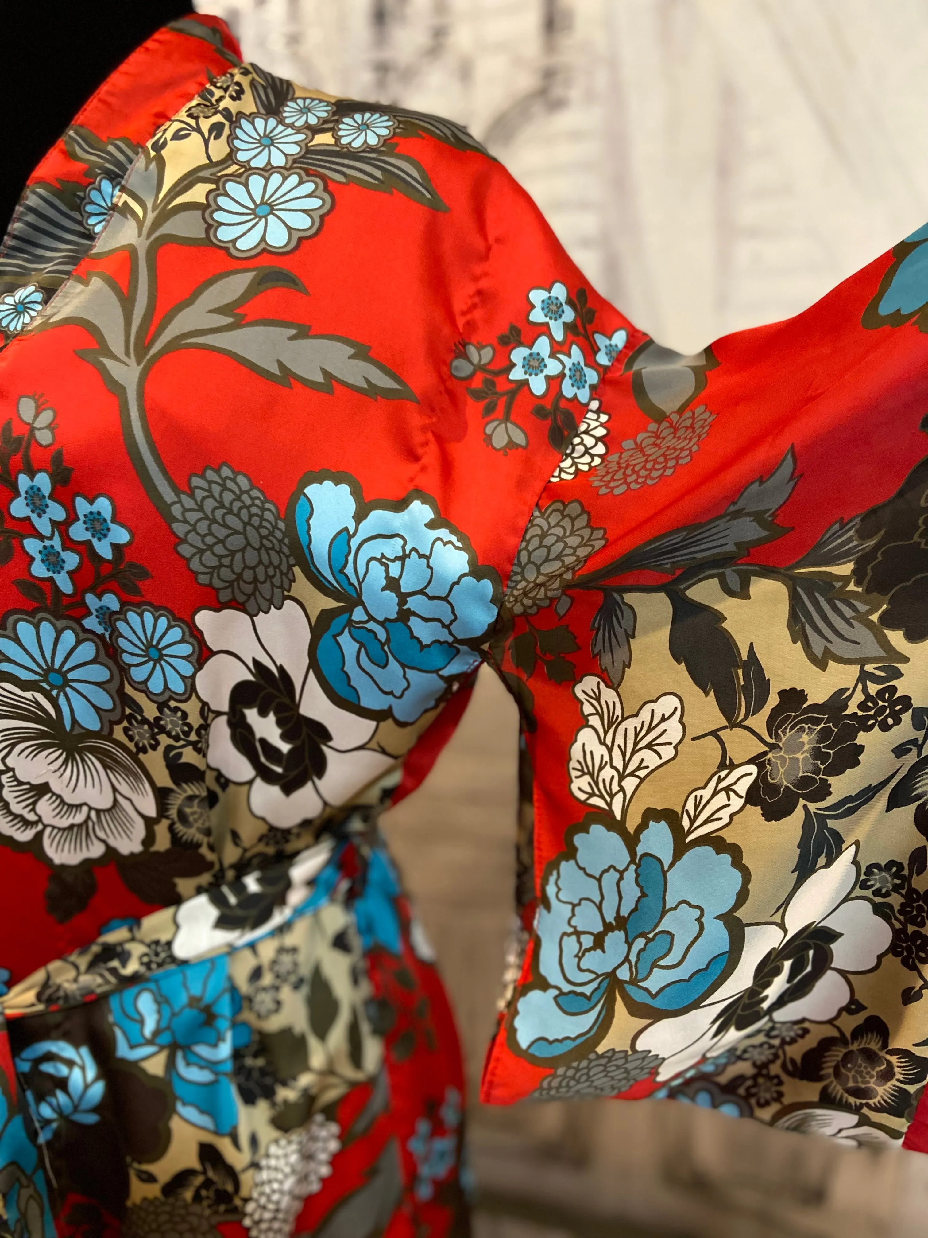 Kimono-styled Belted Shirt