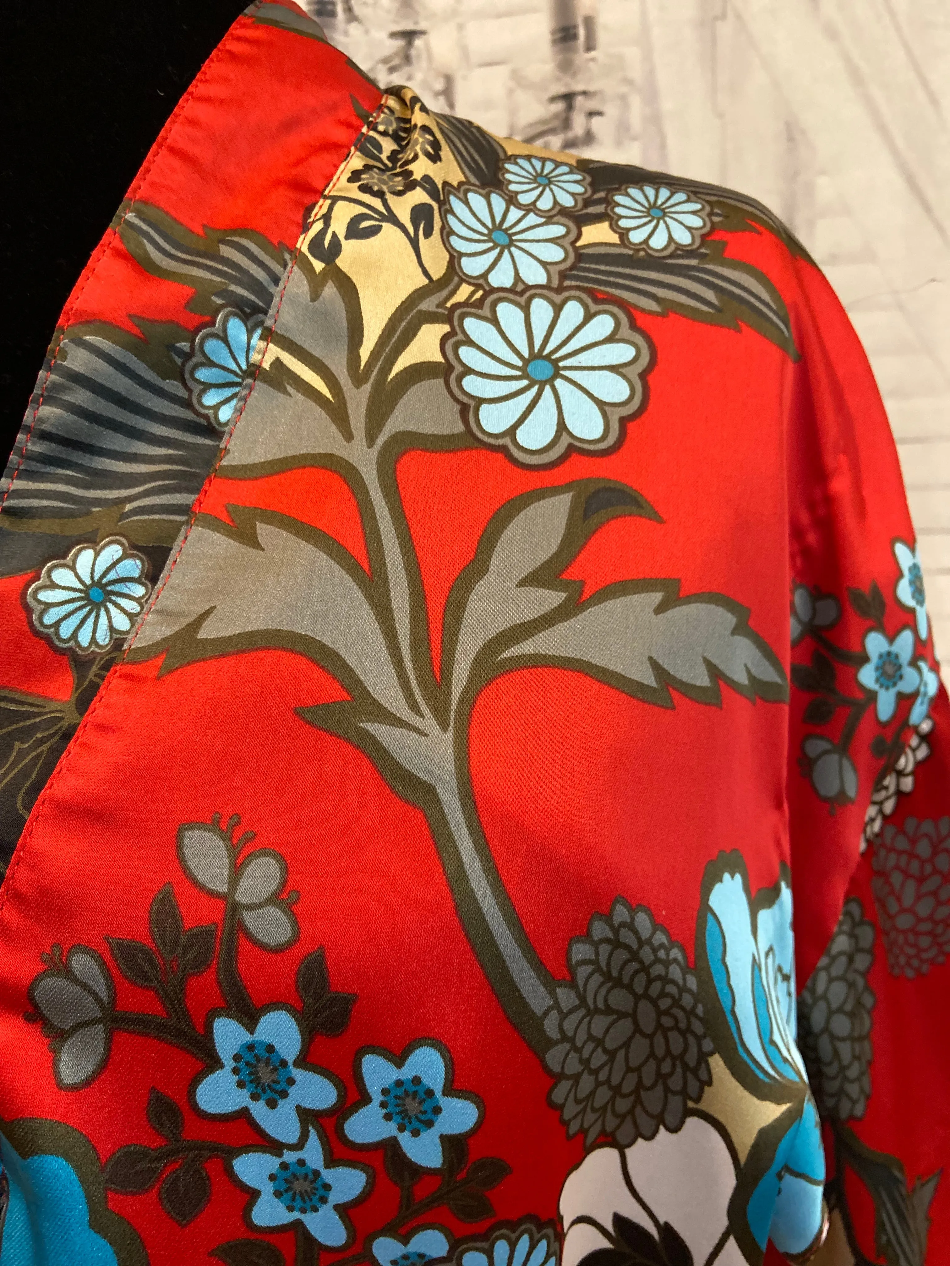 Kimono-styled Belted Shirt