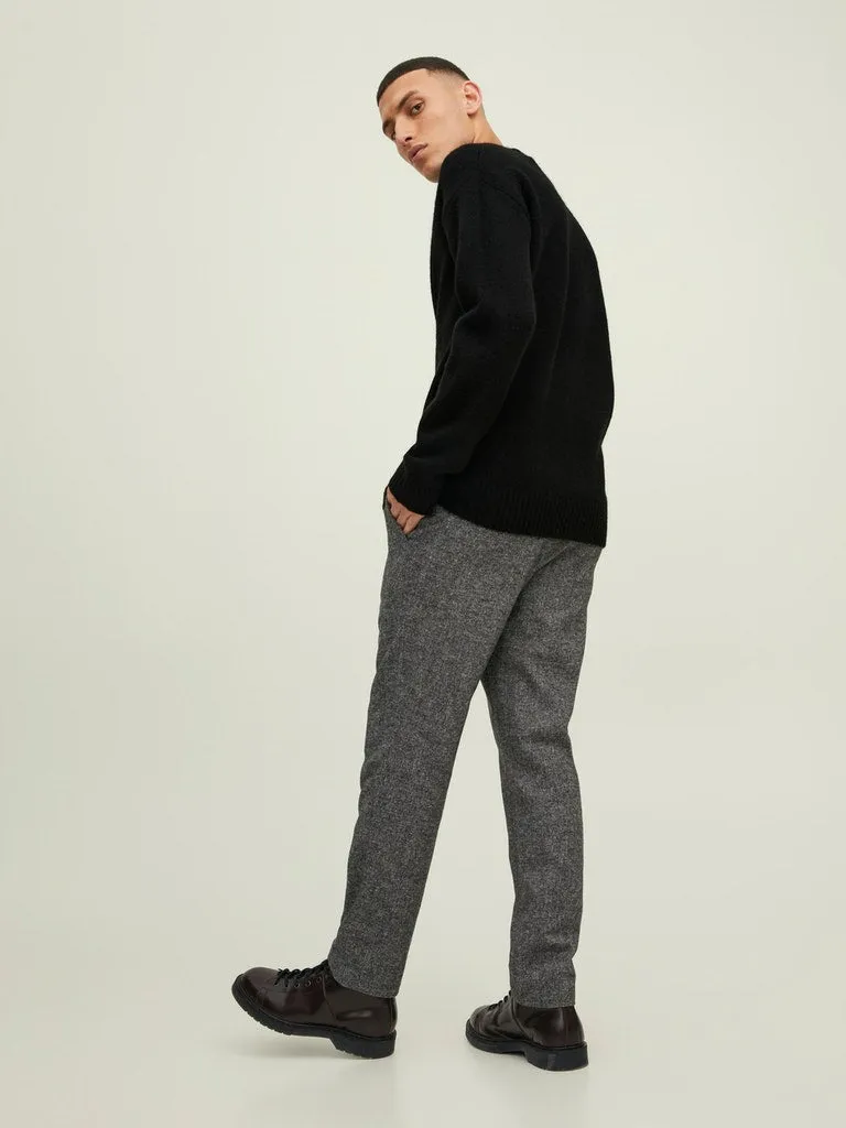 Knit Pullover Sweater - Black