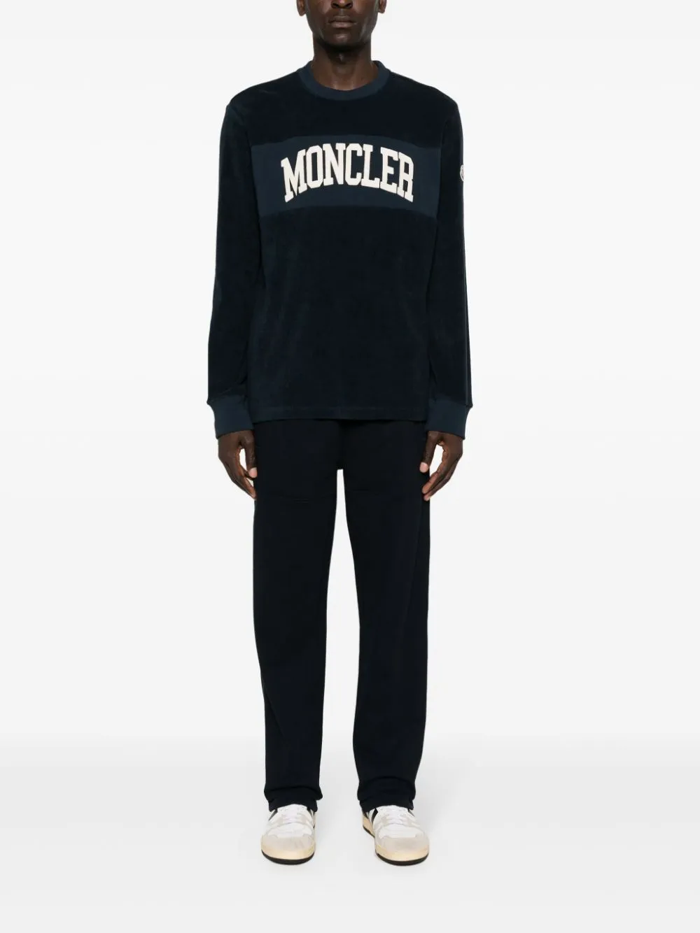 logo-appliqué terrycloth sweatshirt
