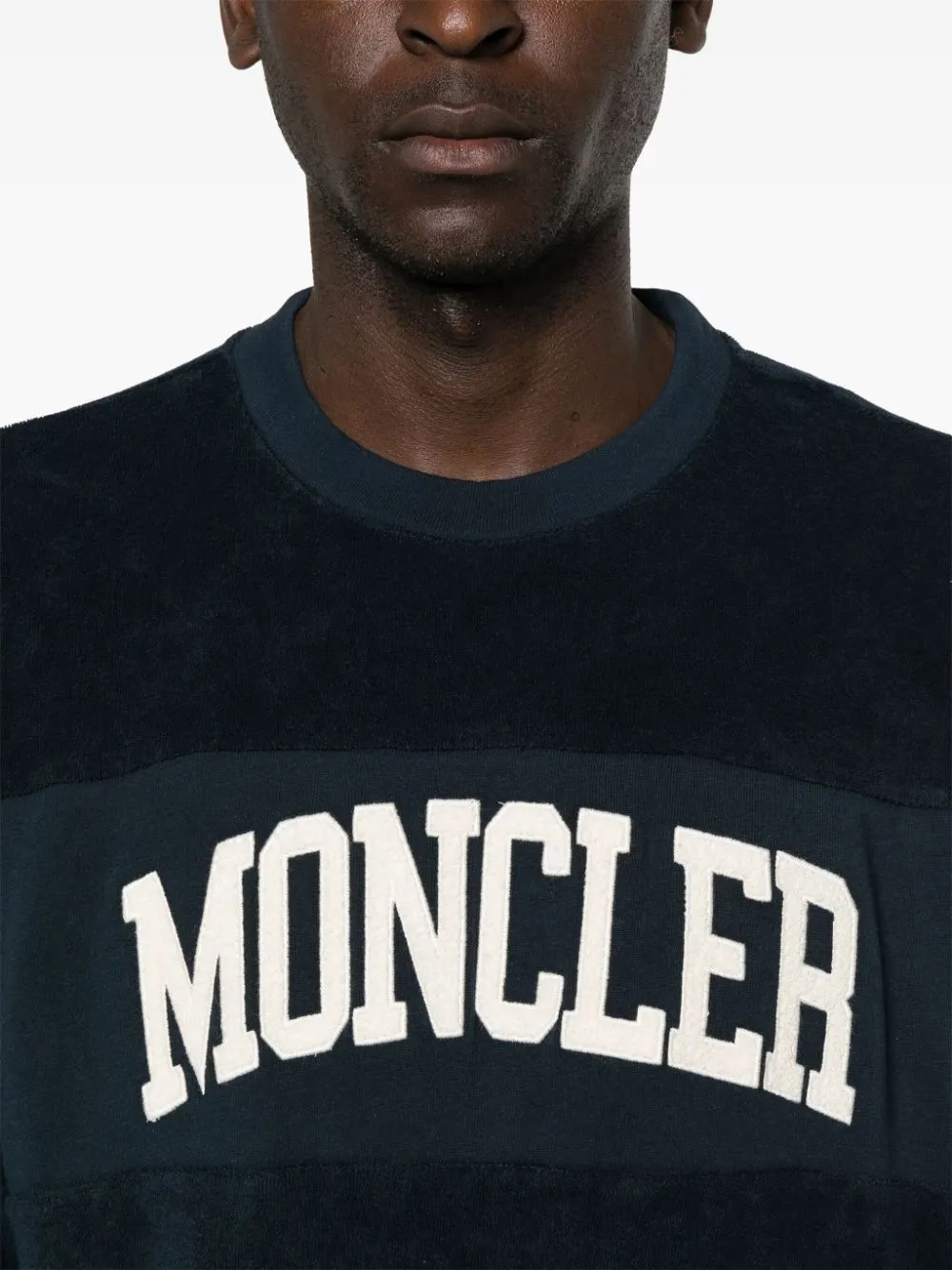 logo-appliqué terrycloth sweatshirt