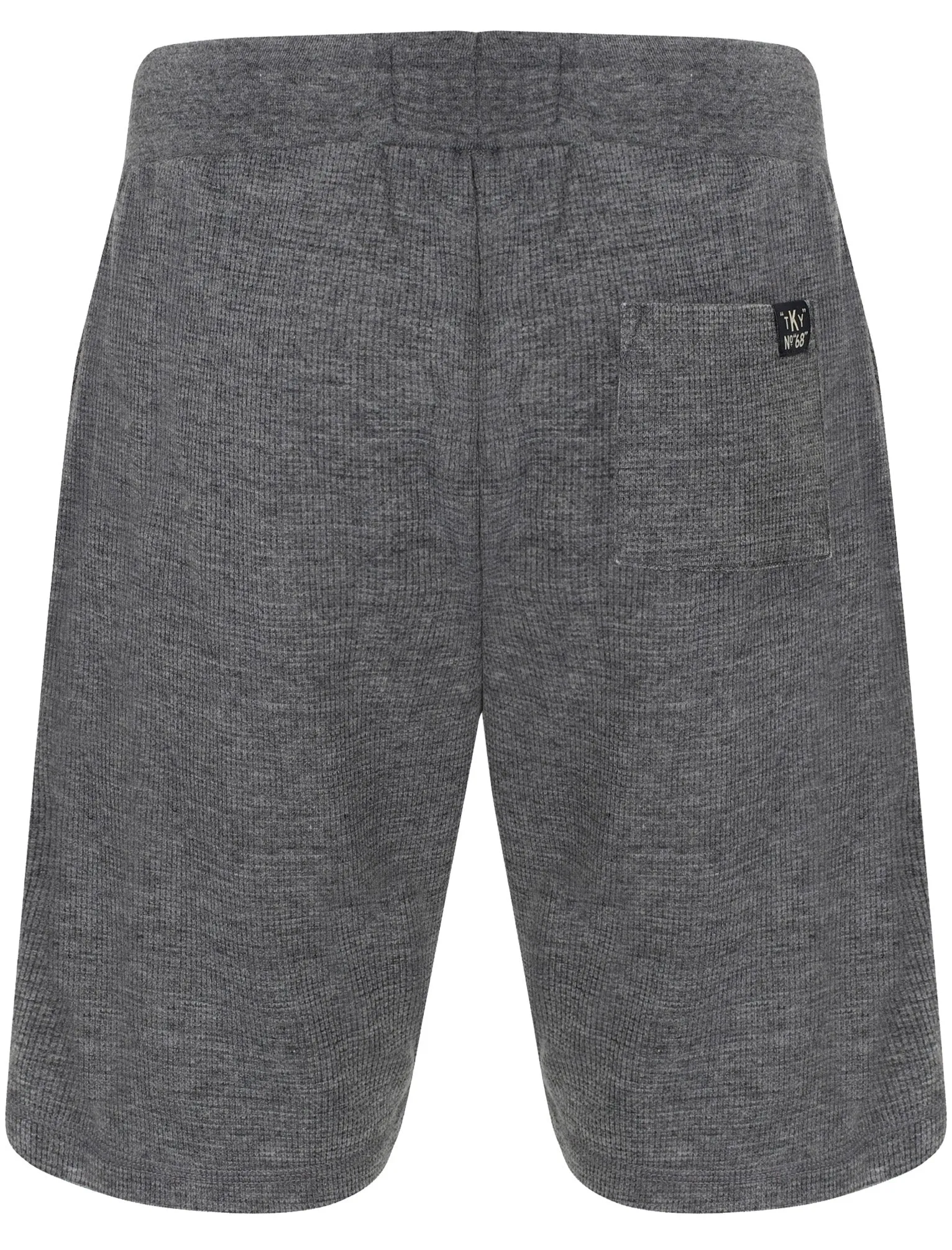 Longmoore Waffle Textured Jogger Shorts in Asphalt Grey - Tokyo Laundry