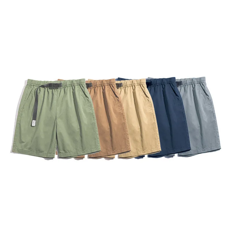 Men's Retro Five-Color Cargo Shorts