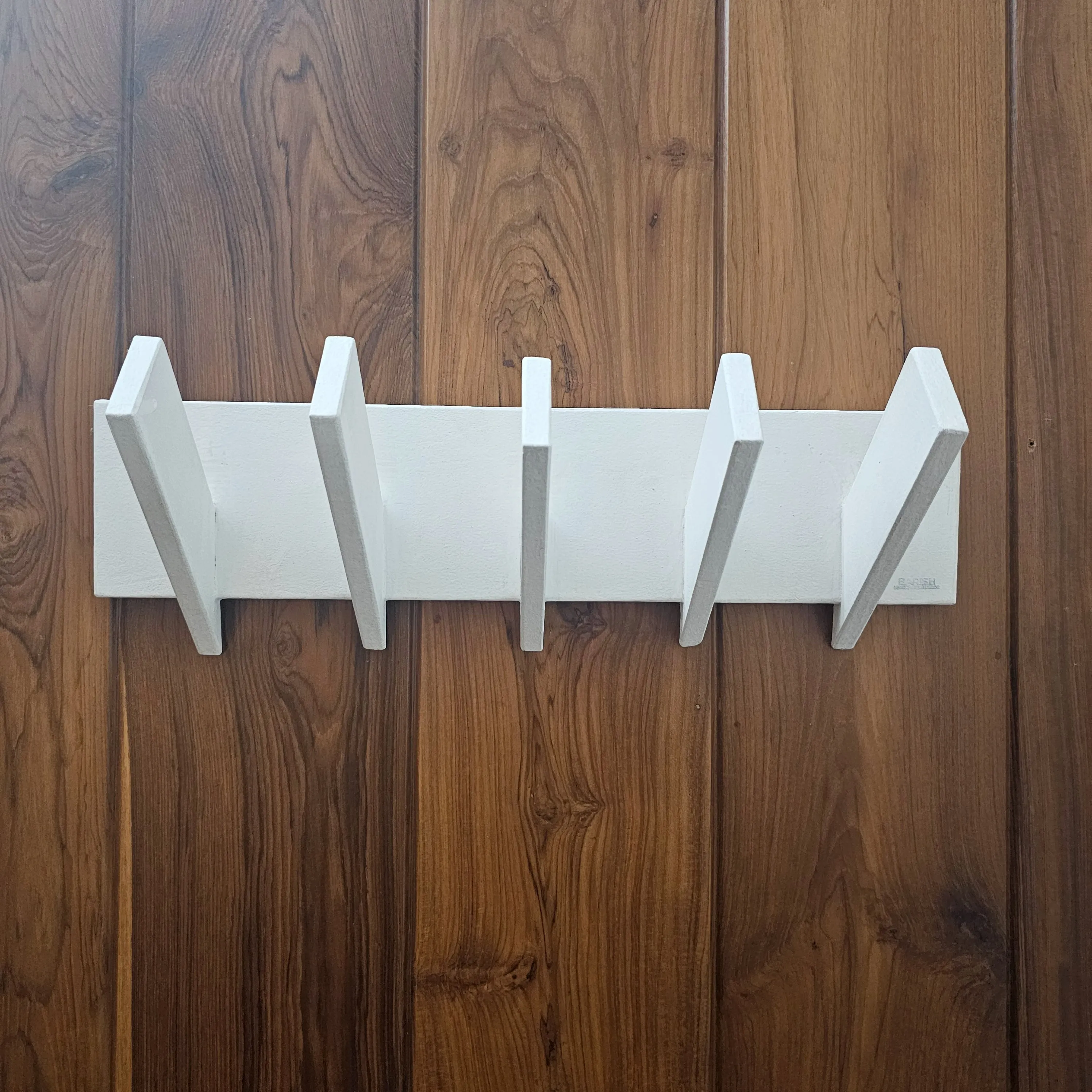 Multi Purpose Cloth Hanger - Medium Size - Wooden Hanger Perfect for Bathroom and Room Doors - Lightweight, Rubberwood